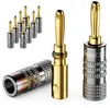deleyCON Bananenstecker Set vergoldet, schraubbar, 10 Stück Produktbild-Vorschau 1