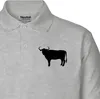 Huuraa Herren Polo Shirt Stier Bulle Silhouette S Sport Produktbild-Vorschau 2