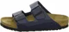 A side view of a single blue Birkenstock sandal. Produktbild-Vorschau