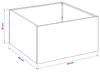 vidaXL Garten-Pflanzgefäß Schwarz 40 x 40 x 30 cm Produktbild-Vorschau 7