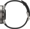 Side view of a smartwatch with a black band and a slate-colored watch face. Produktbild-Vorschau