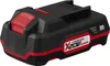 A black and red power tool battery pack is shown against a white background. Produktbild-Vorschau