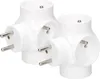 Two white 3-way power adapters with European-style plugs are shown against a white background. Anteprima dell’immagine prodotto