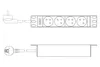 DIGITUS PDU 1U    4xCEE7/5   FR-Ausgänge 230V/16A schwarz Voir les images du produit 2