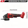 Meuleuse d'angle sans fil, 700 W, avec 2 batteries et Voir les images du produit 3