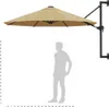 vidaXL Parasol do montażu na ścianie z metalowym słupkiem Podgląd zdjęcia produktu 20