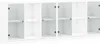vidaXL Bibliothèque avec portes blanc 204x37x75 cm Bois Voir les images du produit 9