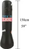 Černý boxovací pytel pro děti 150 cm, stojící boxovací Náhled obrázku produktu 2