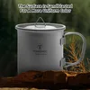 Kaffeetasse aus Titanlegierung mit Deckel, Camping-Becher Produktbild-Vorschau 5
