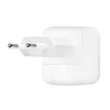 A white Apple USB power adapter with two prongs for European outlets. Produktbild-Vorschau