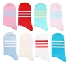 Damen Basic Socken aus Baumwolle Drei Ringel Weiß Größe Produktbild-Vorschau 2
