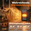 TRESKO® 4200 Watt Gasheizer schwarz inkl. Gasdruckregler Produktbild-Vorschau 3