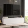 Skye Decor, Fn1-W, szafka pod telewizor, biała, płyta Podgląd zdjęcia produktu 2