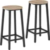 Tabourets de bar Corby - Bois clair industriel, Chêne Voir les images du produit 1