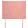 vidaXL Kopfteil mit Ohren Rosa 103x16x118/128 cm Samt - Produktbild-Vorschau 3