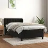 vidaXL Boxspringbett mit Matratze Schwarz 100x200 cm Samt Produktbild-Vorschau 2