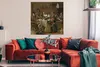 MuchoWow® Poster Der lustige Haushalt - Jan Steen 100x100 Produktbild-Vorschau 2