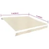 vidaXL Toile de store crème 500x300 cm Voir les images du produit 8