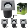 LUMILED Zestaw 4 lamp wpuszczanych, dogruntowe reflektory Podgląd zdjęcia produktu 1