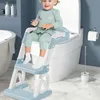 2in1 Toilettentrainer mit Treppe, klappbar, Blau Produktbild-Vorschau 6