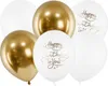 Luftballons 30cm mit Schrift Happy Birthday 6er Set gold / Produktbild-Vorschau 1