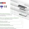 Diagram showing the layers and features of a radiator. Produktbild-Vorschau