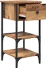 vidaXL Nachttisch mit Schubladen Braun 33,5 x 36 x 70 cm Produktbild-Vorschau 4