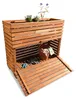Multibox Hochbeet Holz 92x32x80cm mit Stauraum & Rollen Produktbild-Vorschau 12