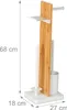 Sada do koupelny Relaxdays, bambus, rozměry: 68 x 27 x 18 Náhled obrázku produktu 4