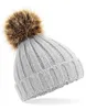 Beechfield B412 | Herrenmütze Fur Pom  Chunky Beanie / Produktbild-Vorschau 2