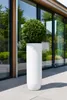 VIVANNO Vase de sol en fibre de verre SOLERIO Rond, blanc Voir les images du produit 2