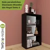 Coemo Aktenregal Delta-3 Regal 3 Fächer Schwarz Produktbild-Vorschau 6