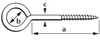 suki. 6175004 suki. Ringschraube, 16 x 6 x 2,8 mm, Anteprima dell’immagine prodotto 2