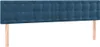 vidaXL Kopfteile Dunkelblau 200x5x78/88 cm Samt Produktbild-Vorschau 1