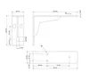 Verstärkter Wandhalter, Regalträger 100 x 150 x 40 mm, 2 Produktbild-Vorschau 2