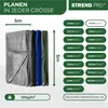 Plachta zeildoek, sterk, 5x5 meter, 100 g/m², afdekkleed, Productafbeelding-voorbeeld 3