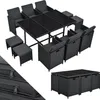 Juskys Polyrattan Sitzgruppe Baracoa XL 11-teilig Produktbild-Vorschau 1