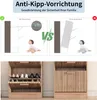 Schuhschrank schmal, Freistehender aus Holz mit 2 Produktbild-Vorschau 4