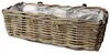 Balkonkorb - Rattan geflochten -46 x 19 x 15 cm - Produktbild-Vorschau 3
