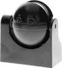 A black motion detector with adjustable dials for time and lux sensitivity, mounted on a black base. Anteprima dell’immagine prodotto