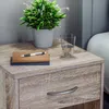 CASARIA® Nachttisch 2er Set mit Schublade & Ablagefach Holz Produktbild-Vorschau 3