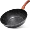Patelnia wok granitowa BLACK&WOOD 28 cm Podgląd zdjęcia produktu 1