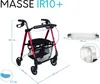 Leichter Indoor Rollator IR10+ Blau - Wohnungsrollator Produktbild-Vorschau 8