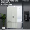 ovimar Magnetischer Duschvorhang Kjelfossen beige waschbar Produktbild-Vorschau 4