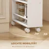 HOMCOM Serviekareltje, smal model met 4 etages, handgrepen, Productafbeelding-voorbeeld 5