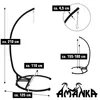 Bis 150kg: XL Hängesessel Gestell Outdoor - 210cm Ständer Produktbild-Vorschau 7