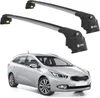 TURTLE STREŠNÝ NOSIČ AIR-2 , Silver KIA CEED SPORTSWAGON Náhľad obrázku produktu 1