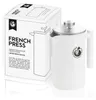 Coffee Fox Luxus French Press 1000 ml Weiß - Eleganter Produktbild-Vorschau 2