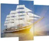 Bild auf Leinwand - Leinwandbild - Yacht Meer Welle - Produktbild-Vorschau 1