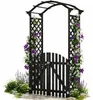 Mucola Rosenbogen mit Tor Pergola Rankhilfe Torbogen Produktbild-Vorschau 1